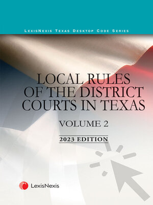 cover image of Local Rules of the District Courts in Texas